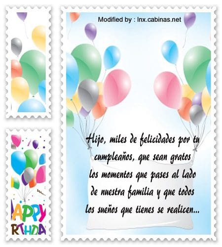 Lindos Mensajes De Cumpleaños Para Un Hijo  Saludos De 