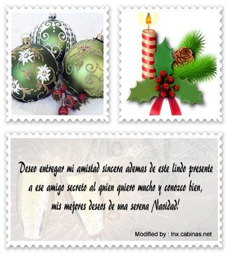 Mensajes para amigo secreto por Navidad | Saludos de Navidad